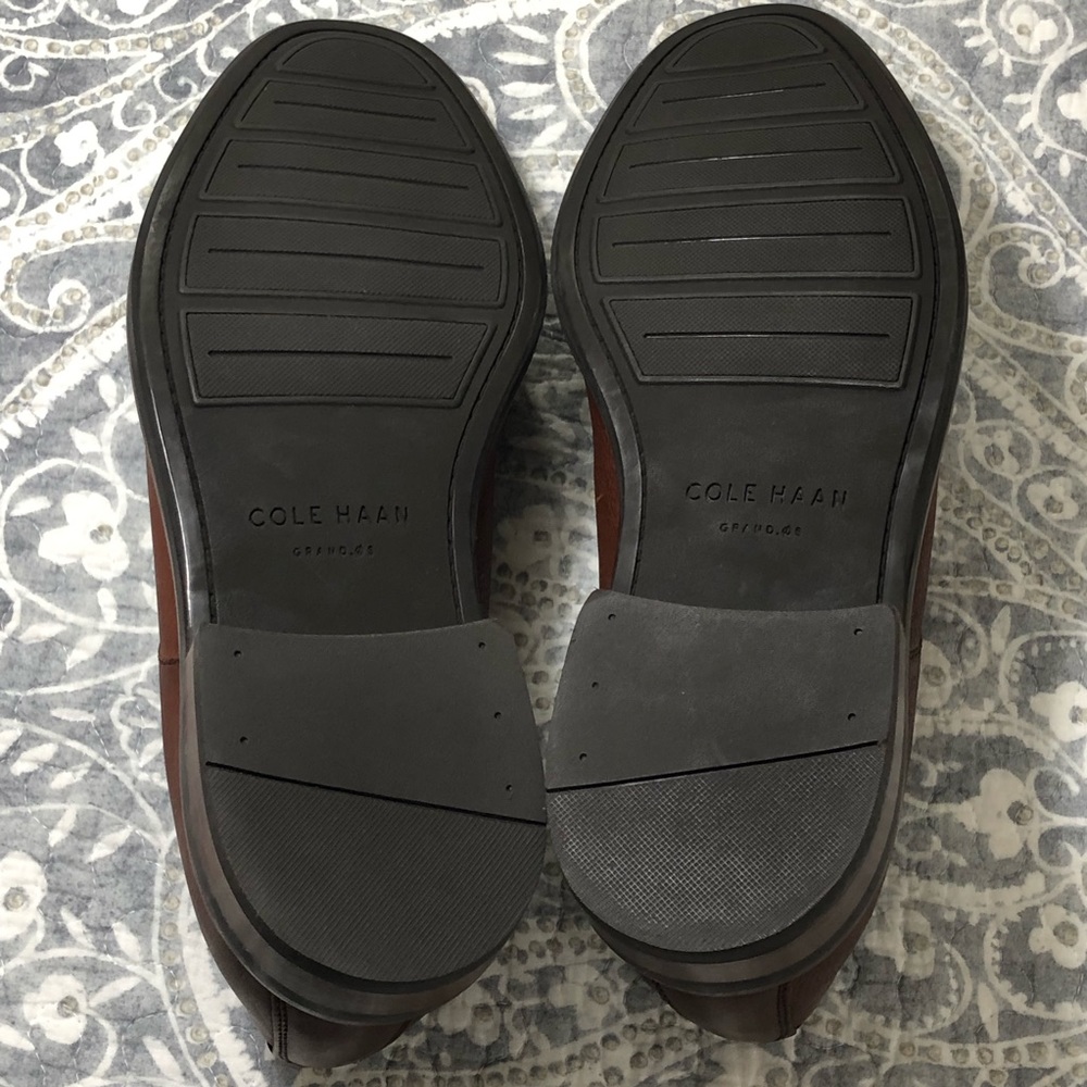 Men’s NWOT Cole Haan Brown Dress Shoes With Lace - Picture 8 of 8